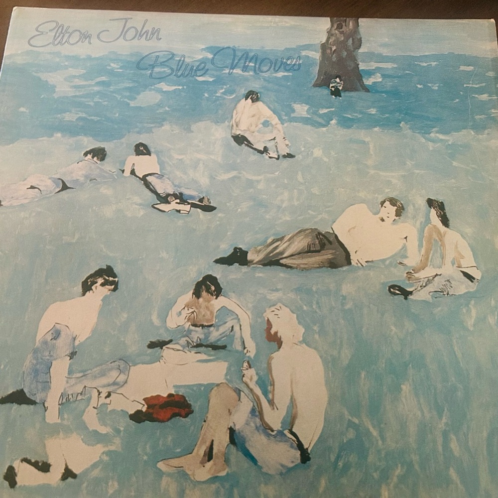 Vintage Elton John Blue Moves vinyl LP 1976